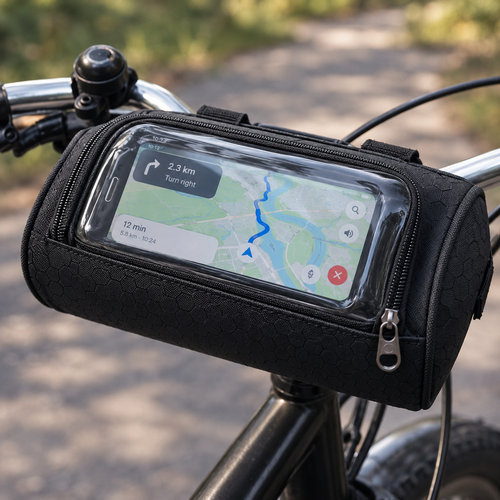 Handlebar bag for bicycle - Waterproof bicycle bag with touchscreen