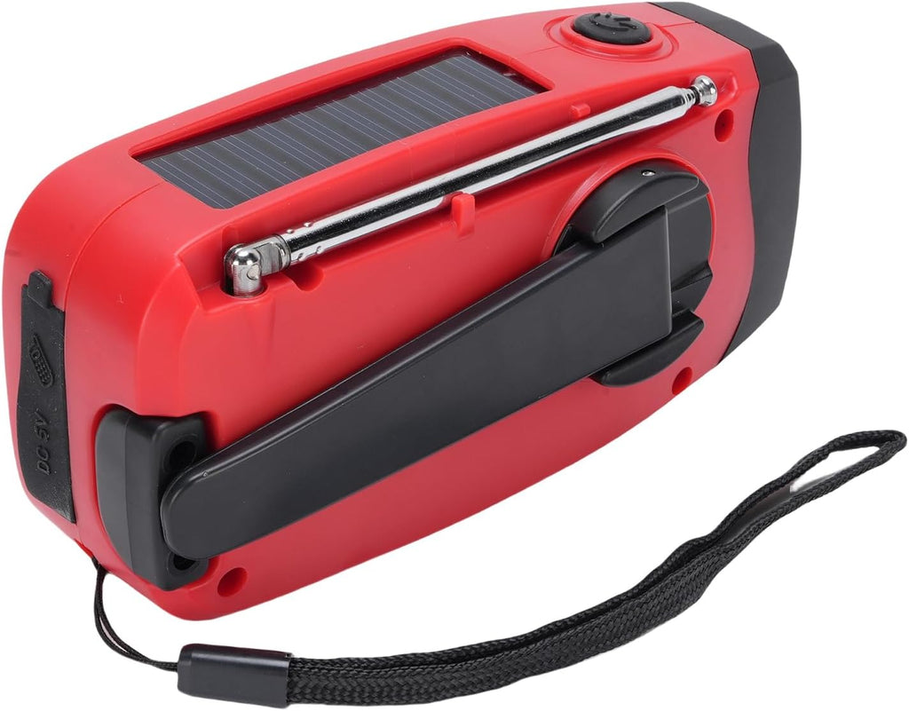 Emergency Crank Radio - Solar Powered / LED Flashlight / Power Bank
